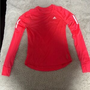 Adidas Aeroready Neon Pink Long Sleeve Athletic Top